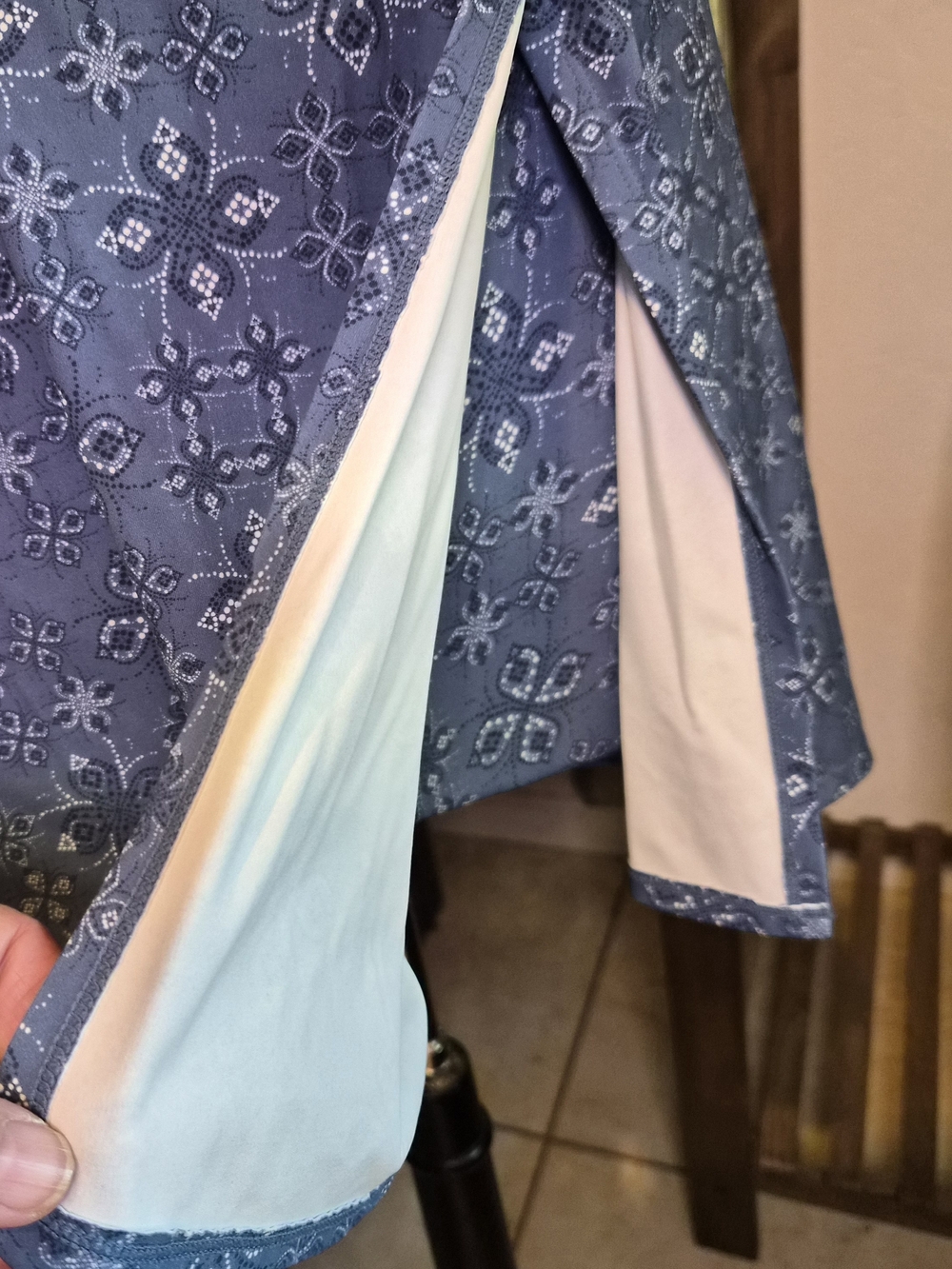 JoyLab Faux-Denim Romper #0220 - Picture 10 of 14